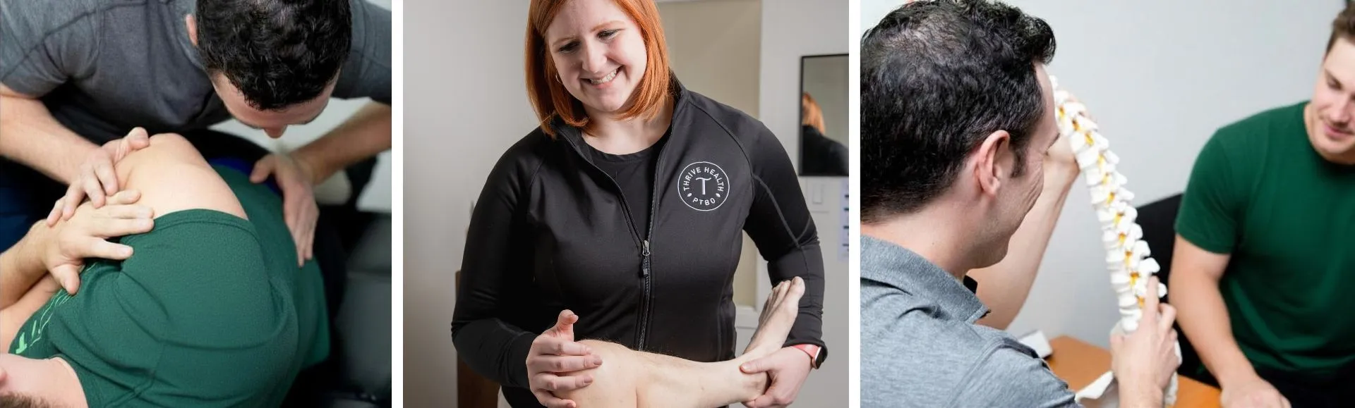 3 panels showing Chiropractic